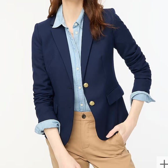 J. Crew Original Schoolboy Blazer in Navy Blue Size 6P. NWT - Picture 1 of 13